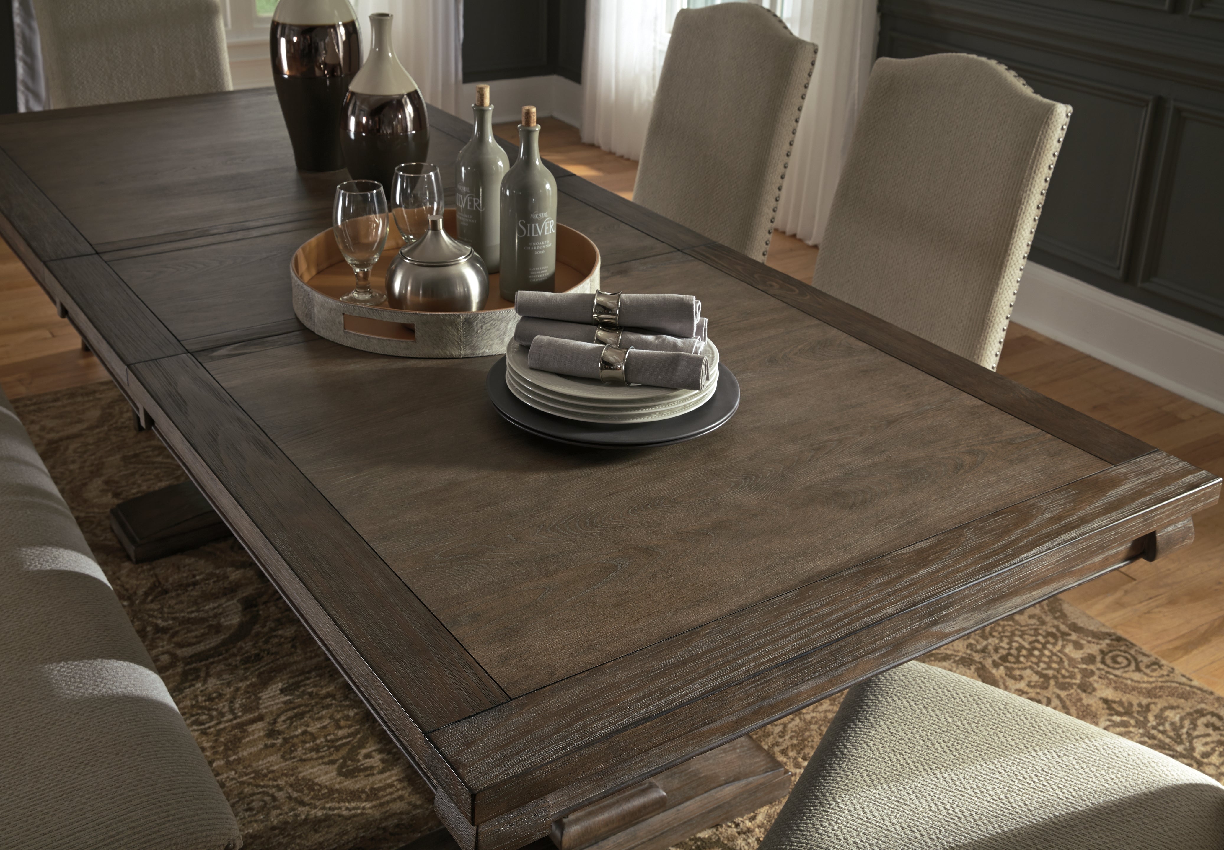 Johnelle Dining Table with 4 Chairs and Bench - MyWaynesHome #