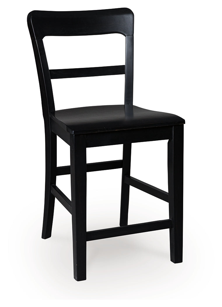 Greddinton Counter Height Dining Table and 6 Barstools