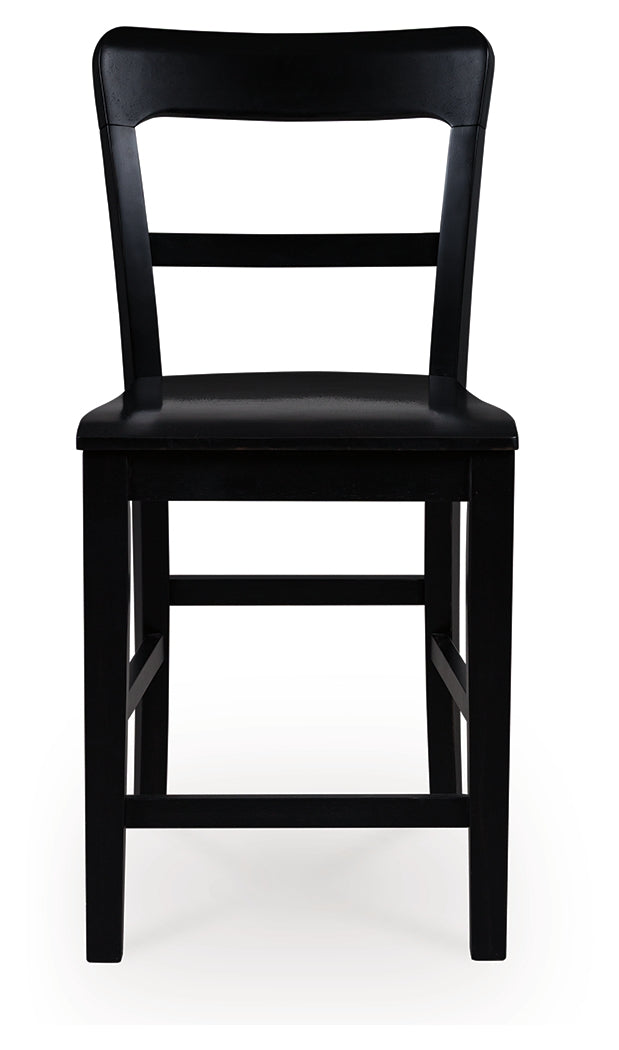 Greddinton Counter Height Dining Table and 6 Barstools