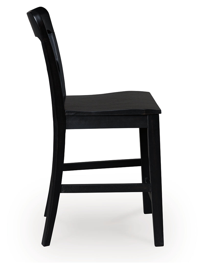 Greddinton Counter Height Dining Table and 6 Barstools