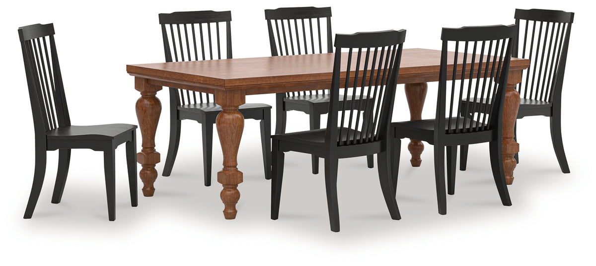 Greddinton Dining Table and 6 Chairs