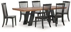 Greddinton Extension Dining Table and 6 Chairs