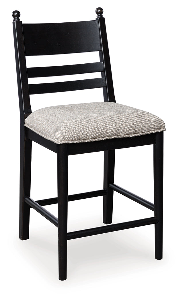 Greddinton Counter Height Dining Table and 6 Barstools