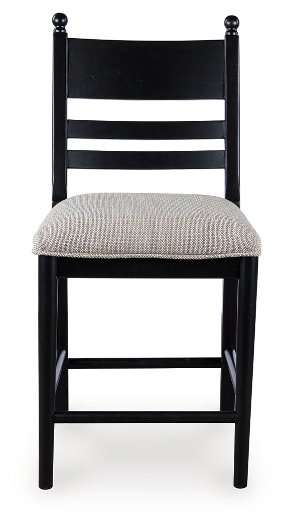 Greddinton Counter Height Dining Table and 6 Barstools