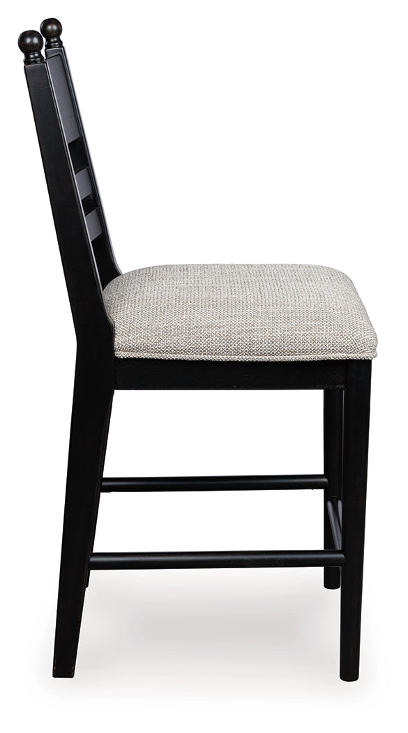 Greddinton Counter Height Dining Table and 6 Barstools
