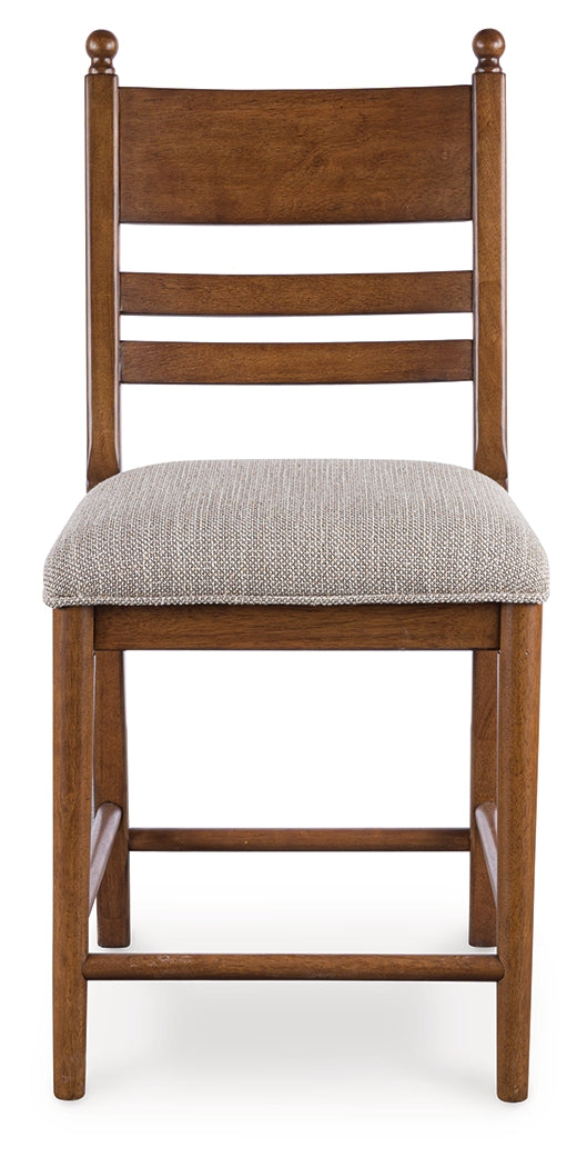 Greddinton Counter Height Dining Table and 6 Barstools