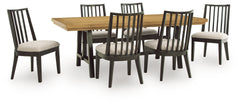 Galliden Extension Dining Table and 6 Chairs