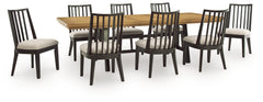 Galliden Extension Dining Table and 8 Chairs