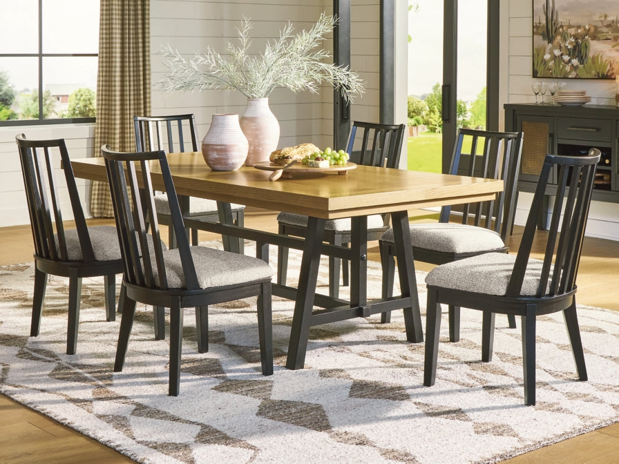 Galliden Extension Dining Table and 6 Chairs