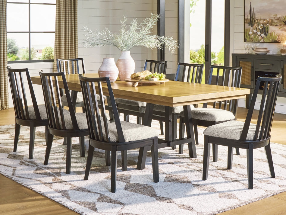 Galliden Extension Dining Table and 8 Chairs