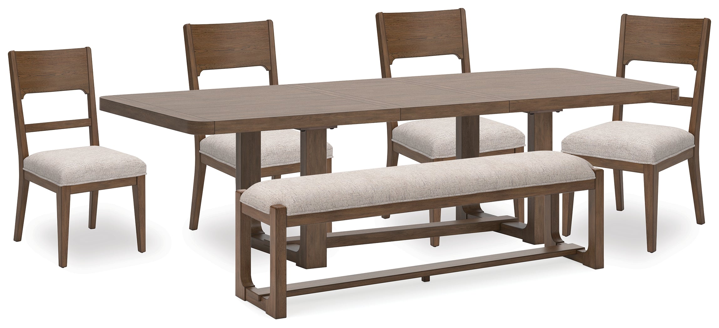 Cabalynn Dining Table, 4 Chairs and Bench