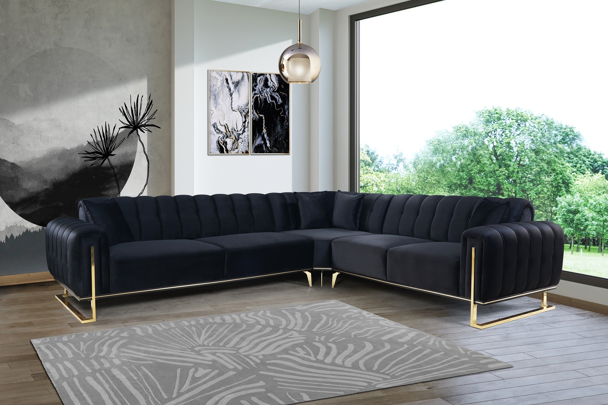 Bella 3 Piece Sectional - MyWaynesHome #