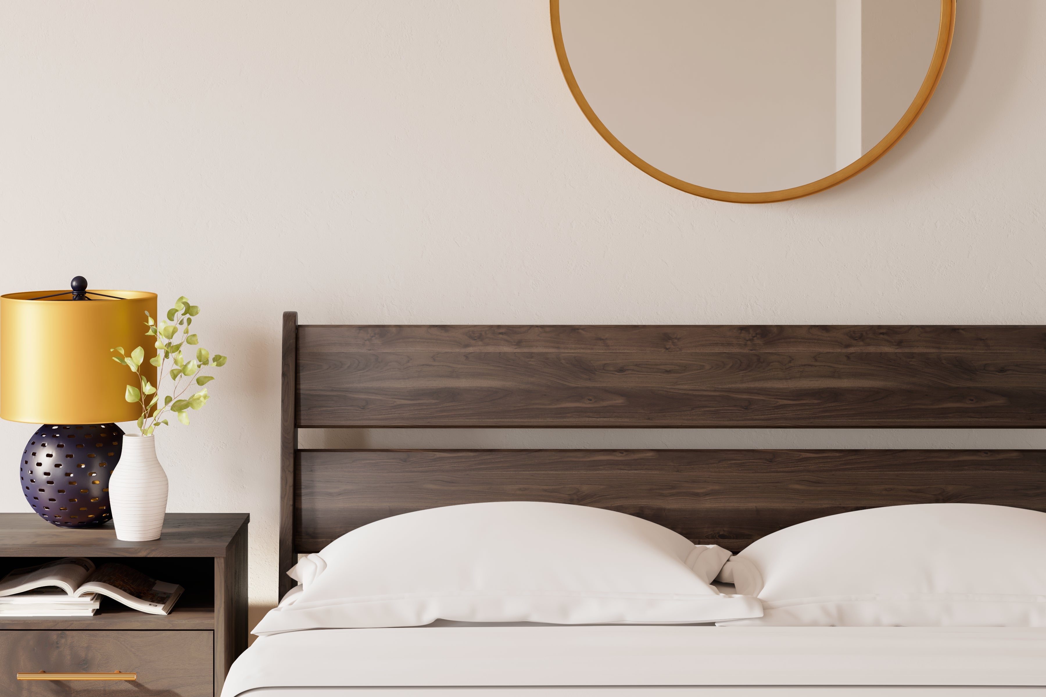 Calverson Queen Panel Platform Bed with Dresser and Nightstand