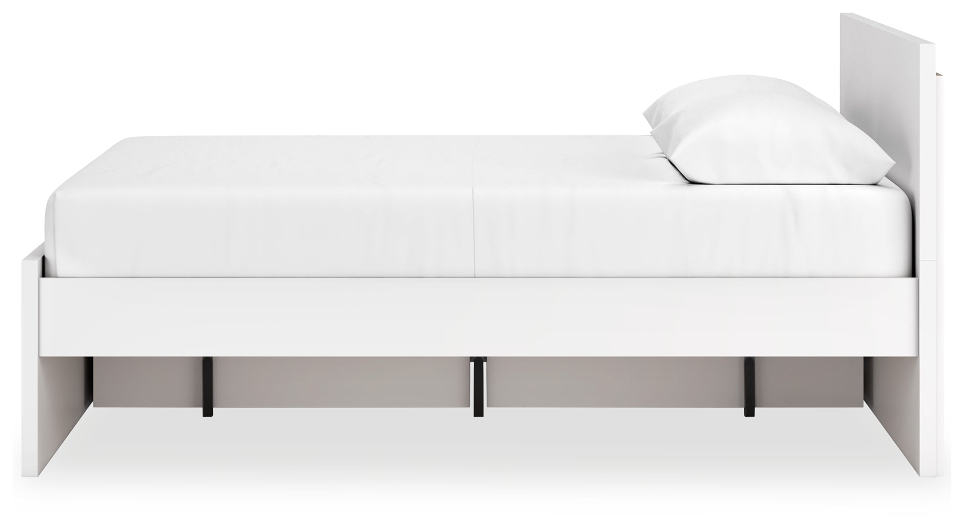 Onita Queen Panel Platform Bed with 1 Side Storage