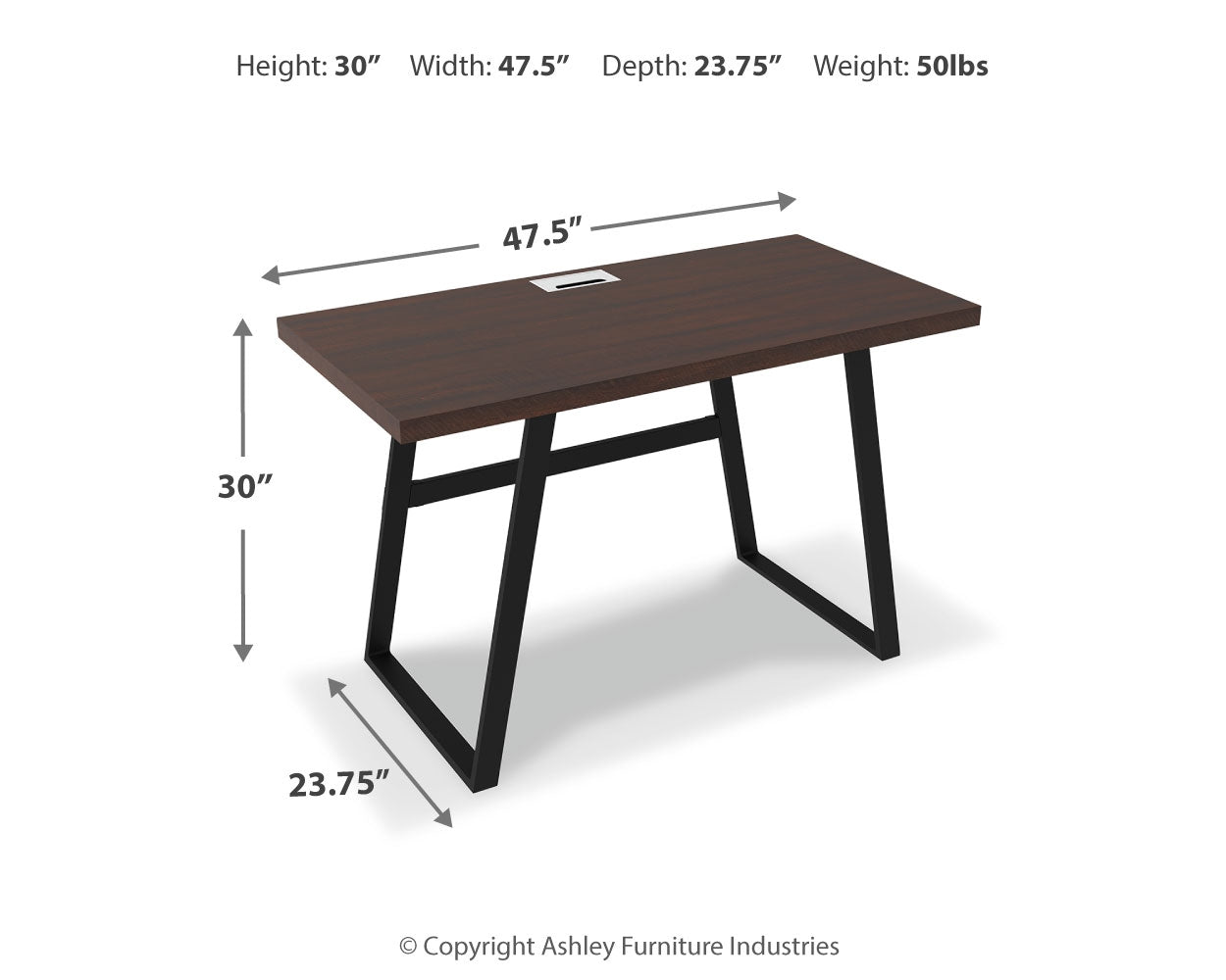 Camiburg 47" Home Office Desk