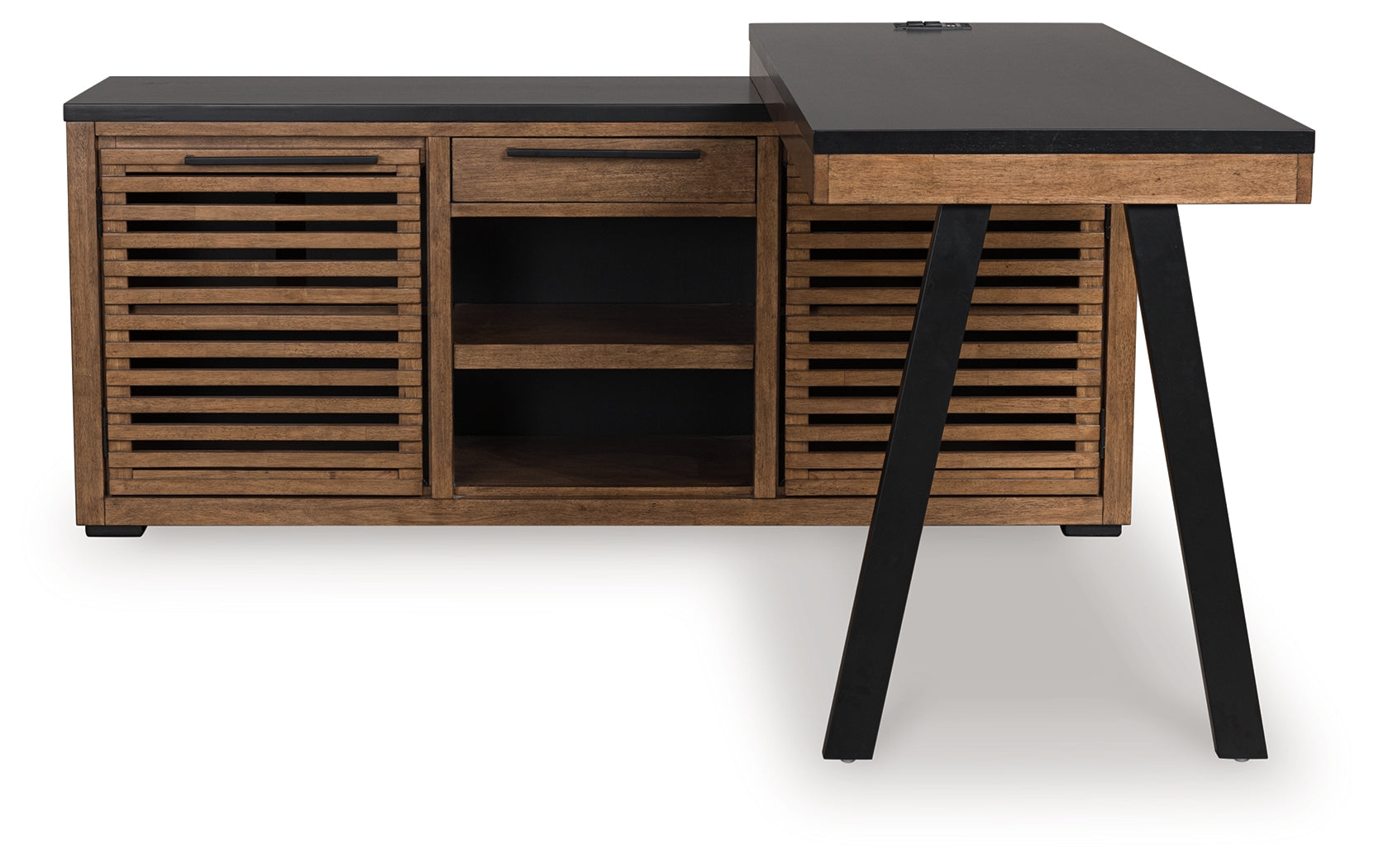 Kallari Credenza with Desk Return