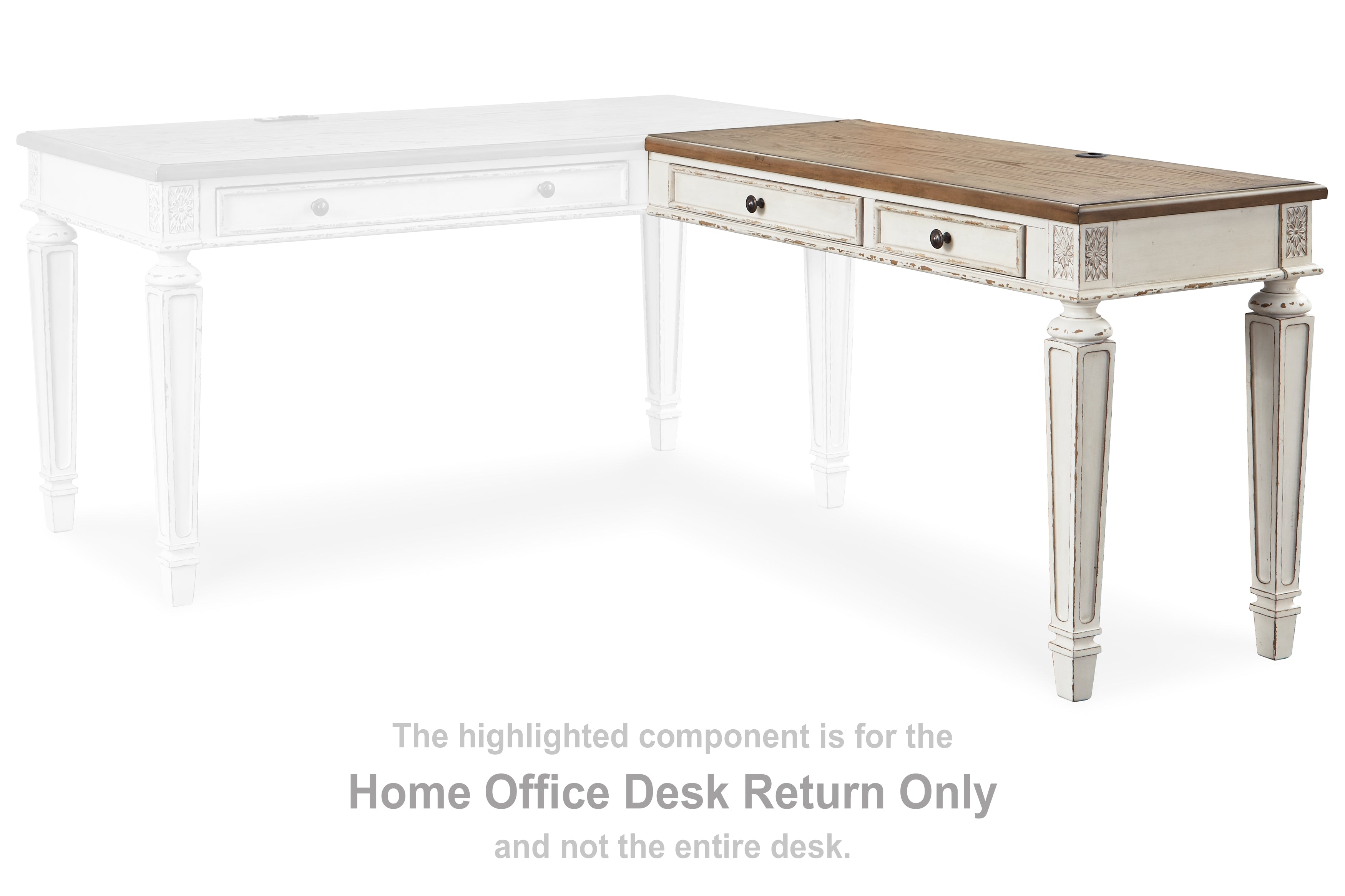 Realyn Home Office Desk Return - MyWaynesHome #
