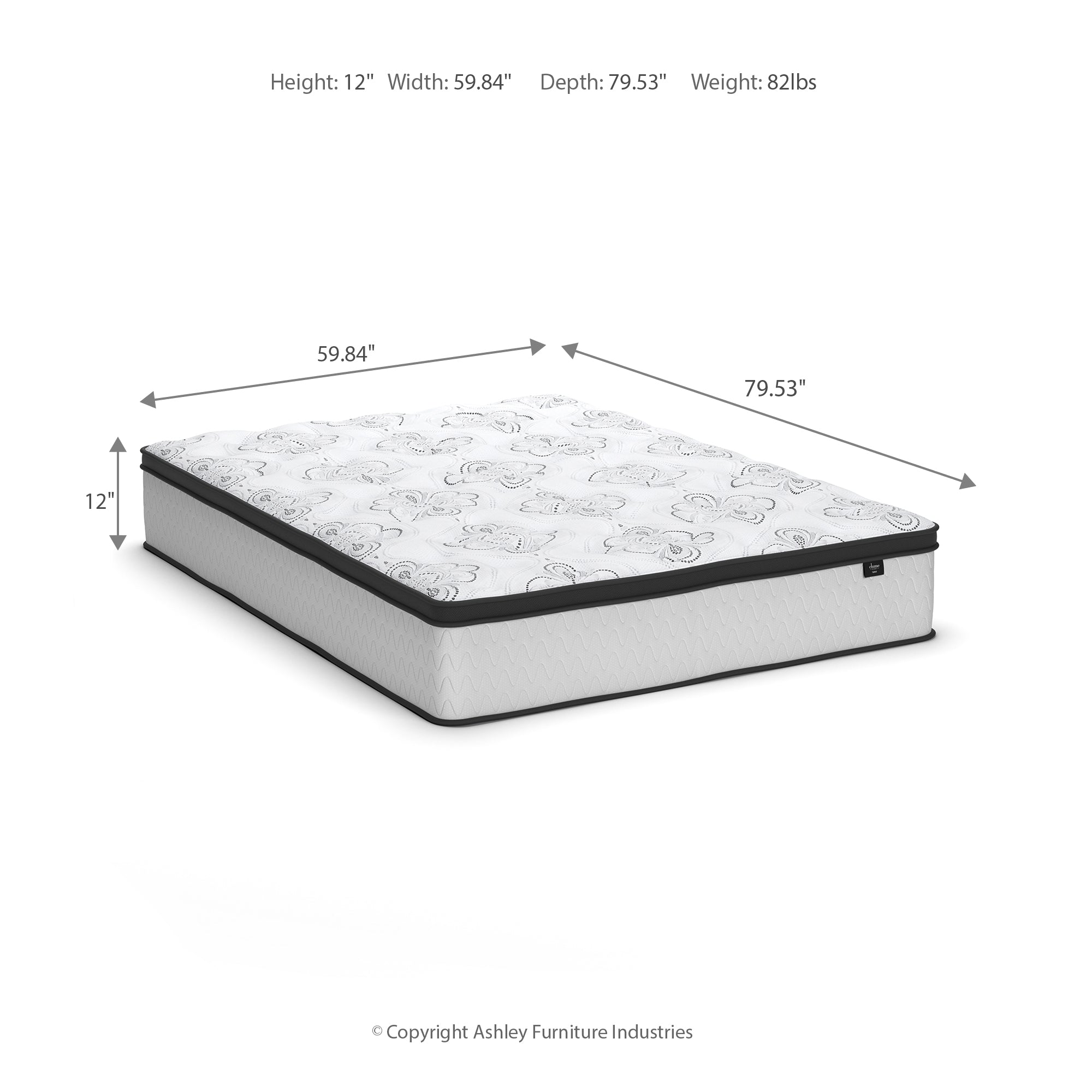 Chime 12 Inch Hybrid Queen Mattress in a Box