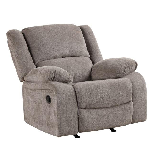 Reclining Sofa-Loveseat With Console And Recliner Set-Gray - MyWaynesHome #