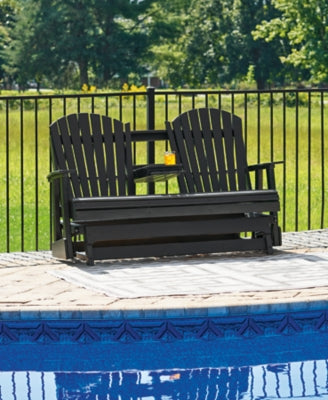 Hyland wave Outdoor Glider Loveseat - MyWaynesHome #