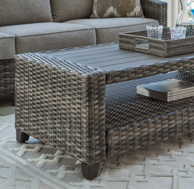 Oasis Court Outdoor Sofa/Chairs/Table Set (Set of 4) - MyWaynesHome #