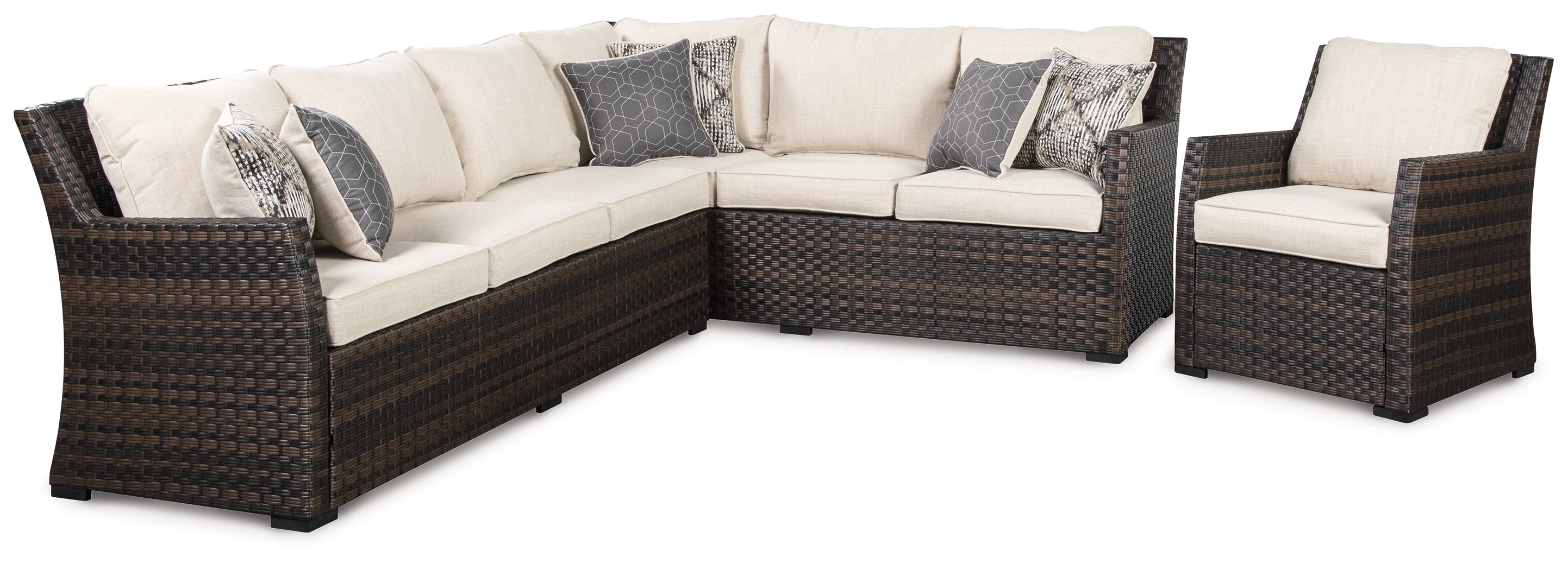 Easy Isle 3-Piece Sofa Sectional/Chair with Cushion - MyWaynesHome #