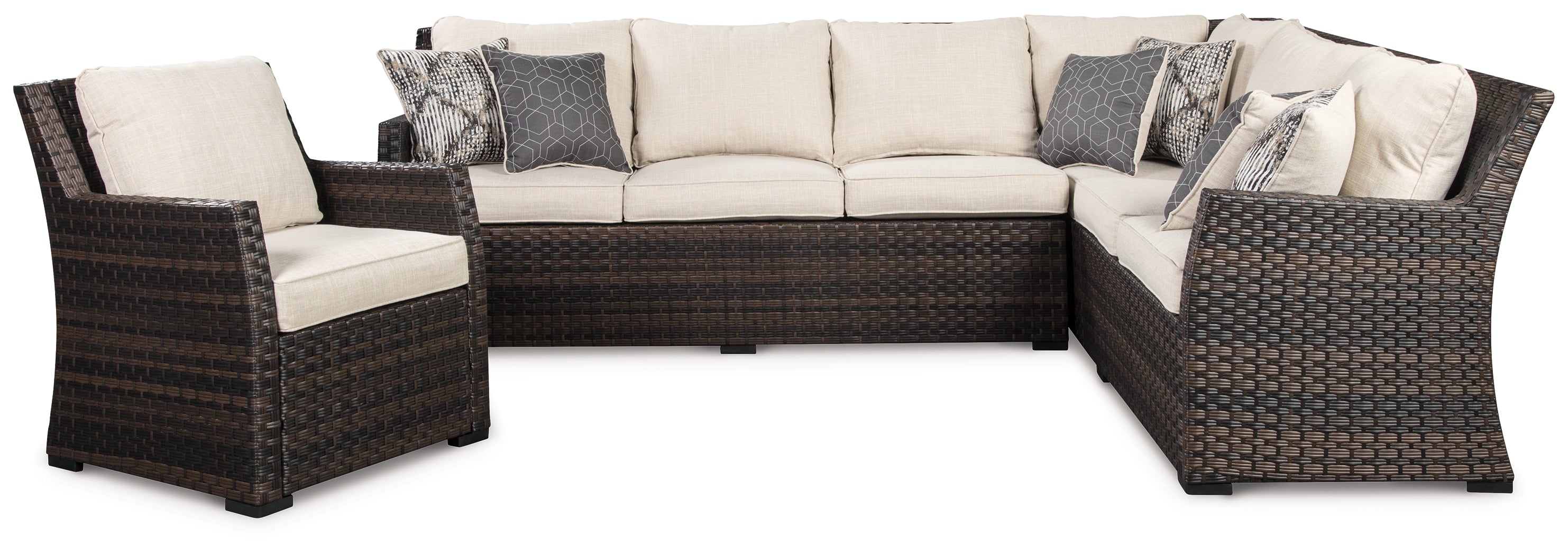 Easy Isle 3-Piece Sofa Sectional/Chair with Cushion - MyWaynesHome #