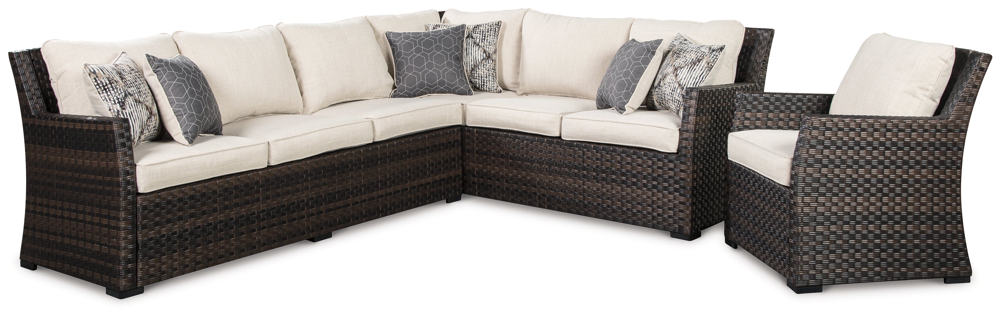 Easy Isle 3-Piece Sofa Sectional/Chair with Cushion - MyWaynesHome #