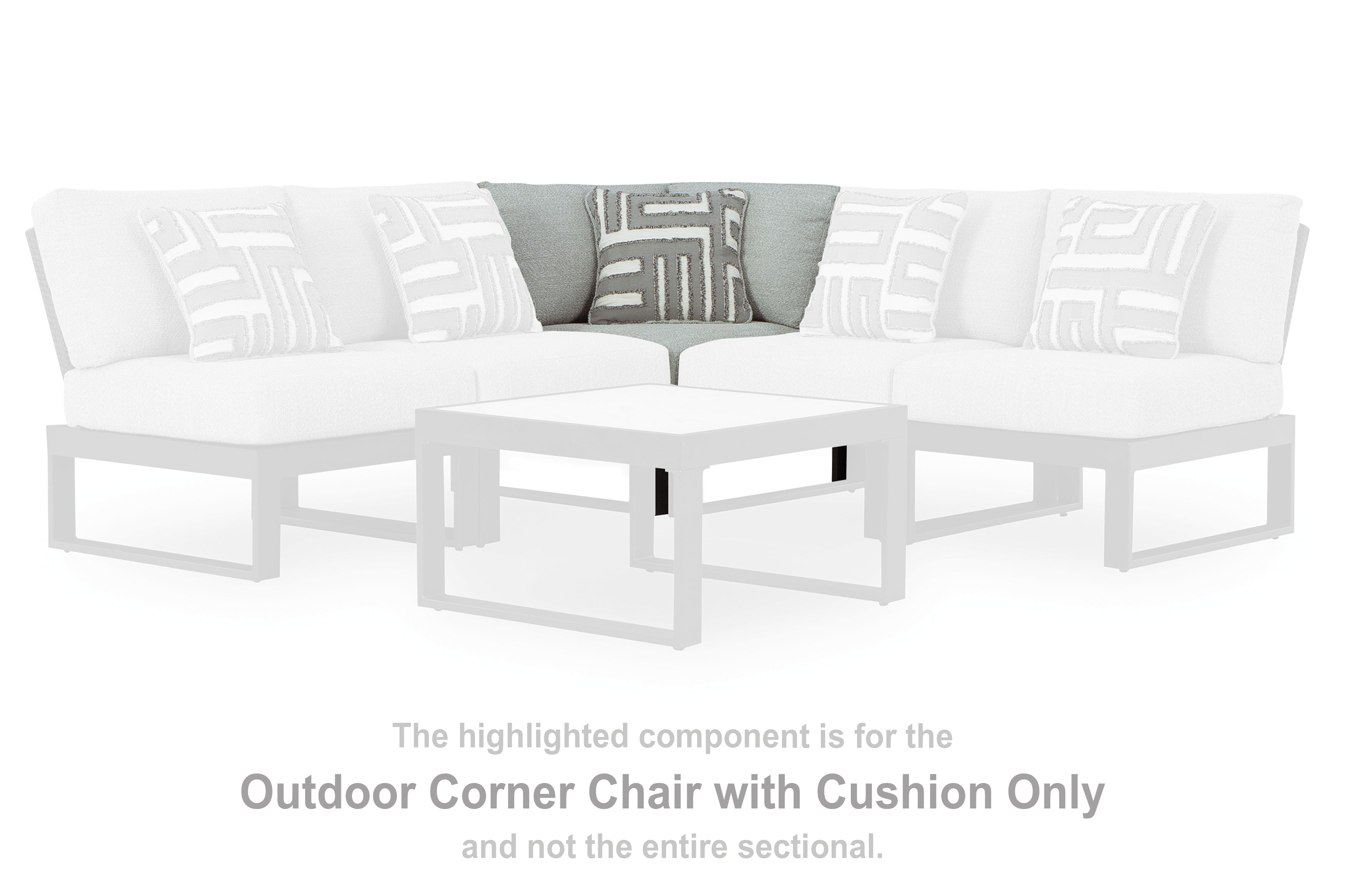 Beachloft Outdoor Corner Chair with Cushion