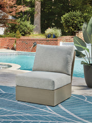 Kimpton Isle Outdoor Armless Chair with Cushion