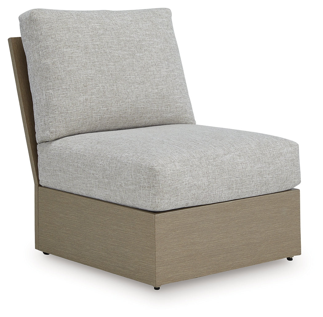 Kimpton Isle Outdoor Armless Chair with Cushion