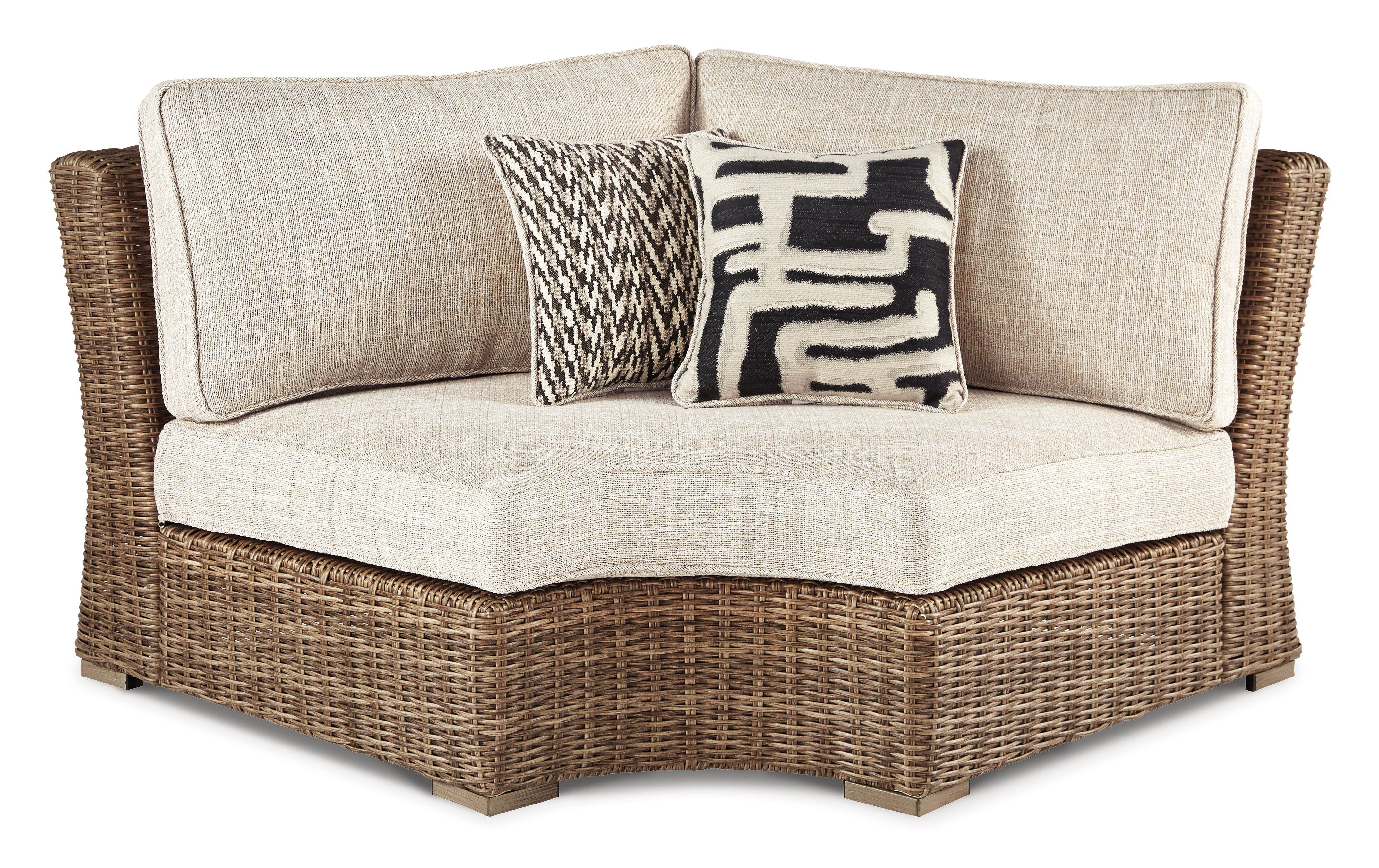 Beachcroft Outdoor Curved Corner Chair with Cushion - MyWaynesHome #