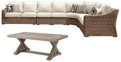 Beachcroft 3-Piece Outdoor Sectional with Coffee Table and 2 End Tables - MyWaynesHome #