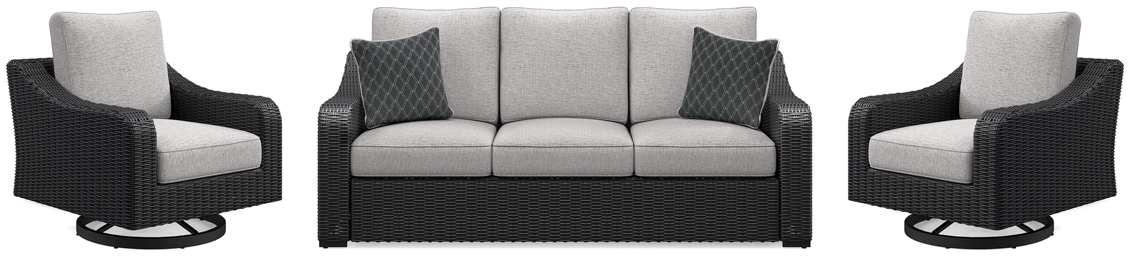 Beachcroft Outdoor Sofa and 2 Lounge Chairs