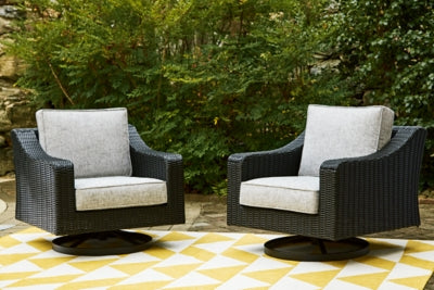 Beachcroft Outdoor Swivel Lounge with Cushion - MyWaynesHome #