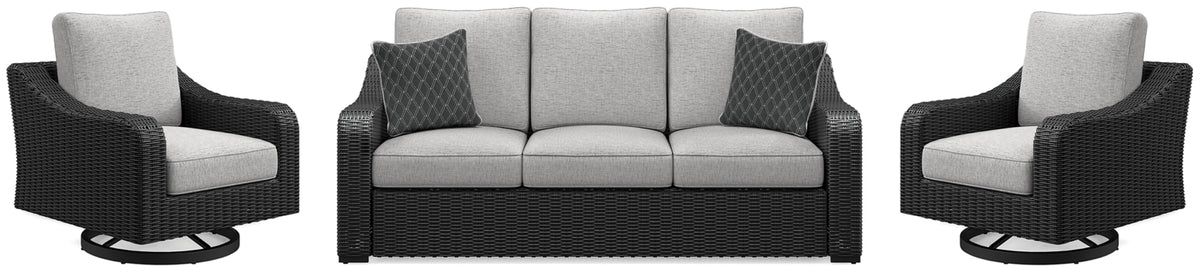 Beachcroft Outdoor Sofa and 2 Lounge Chairs