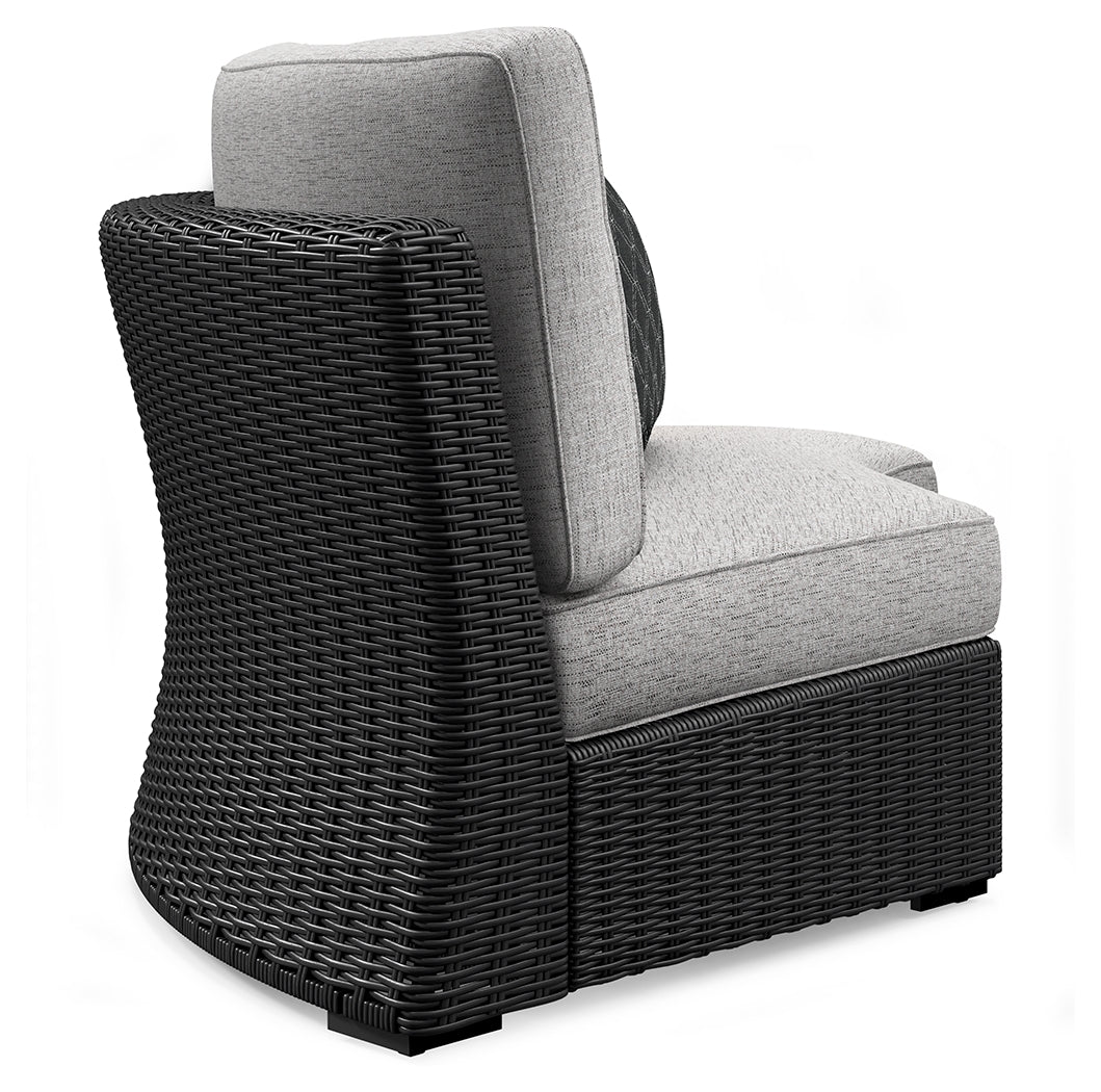 Beachcroft Outdoor Curved Corner Chair with Cushion - MyWaynesHome #