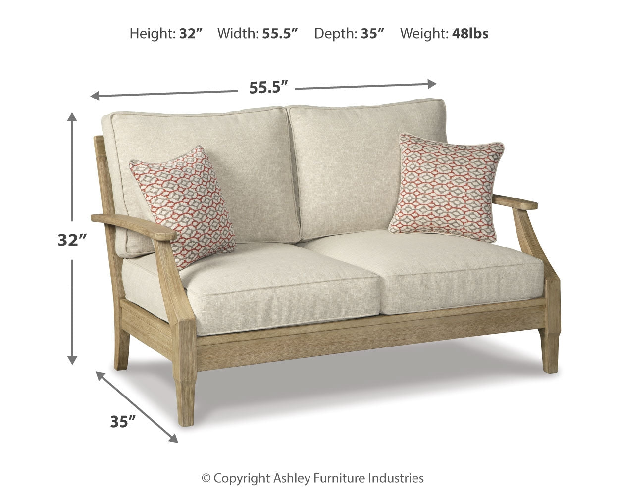 Clare View Outdoor Sofa, Loveseat and Lounge Chair