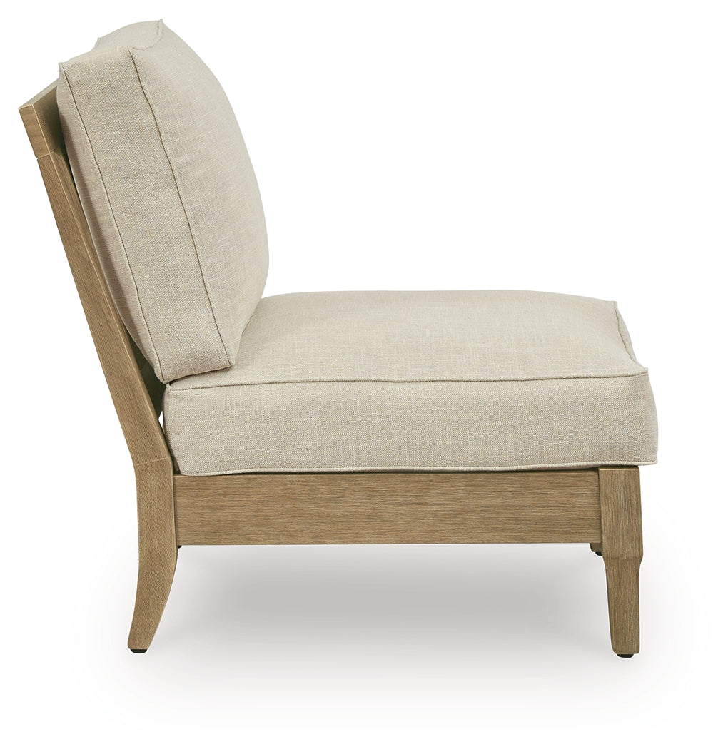 Clare View Armless Chair with Cushion