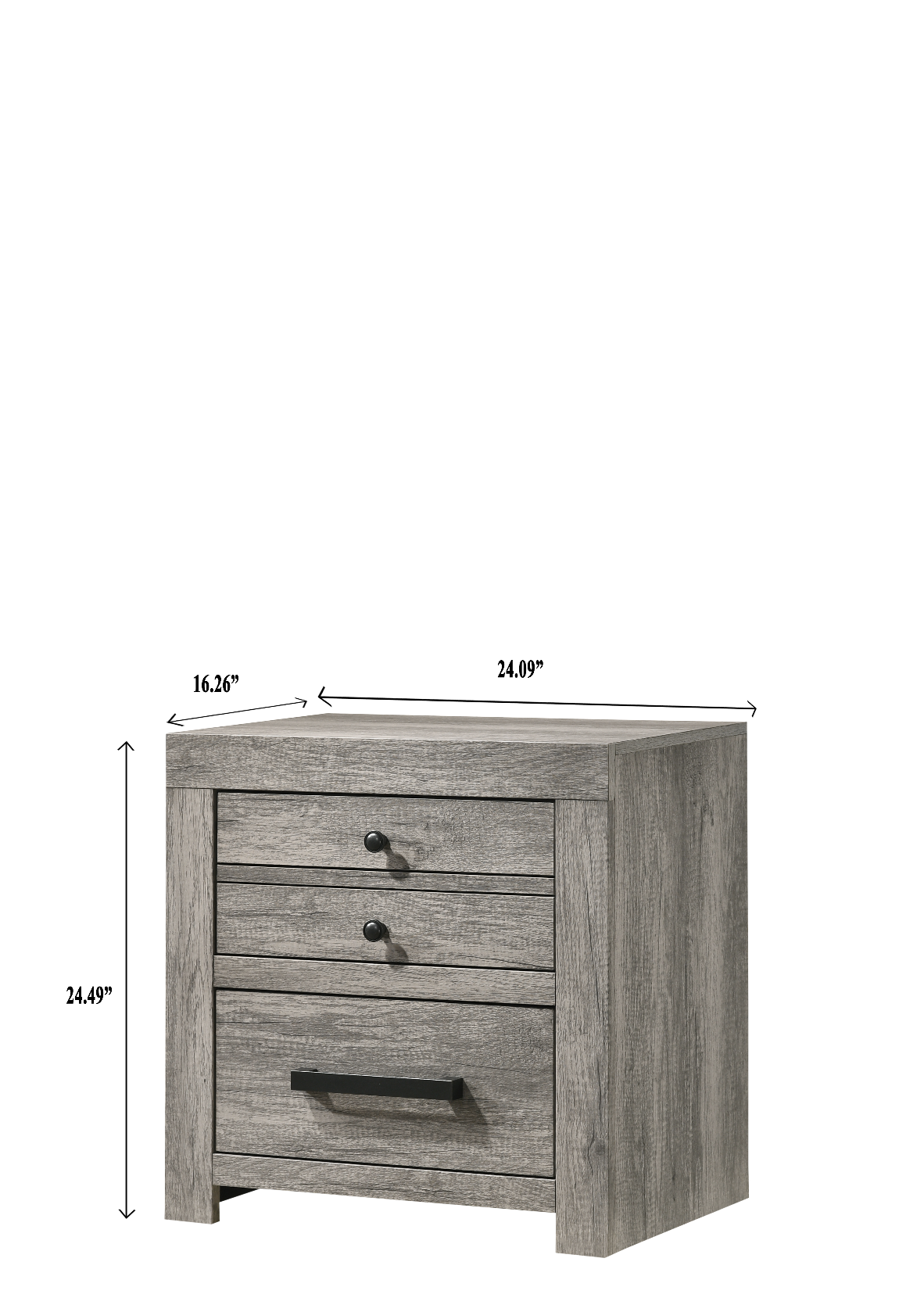 Tundra Gray Nightstand - MyWaynesHome #