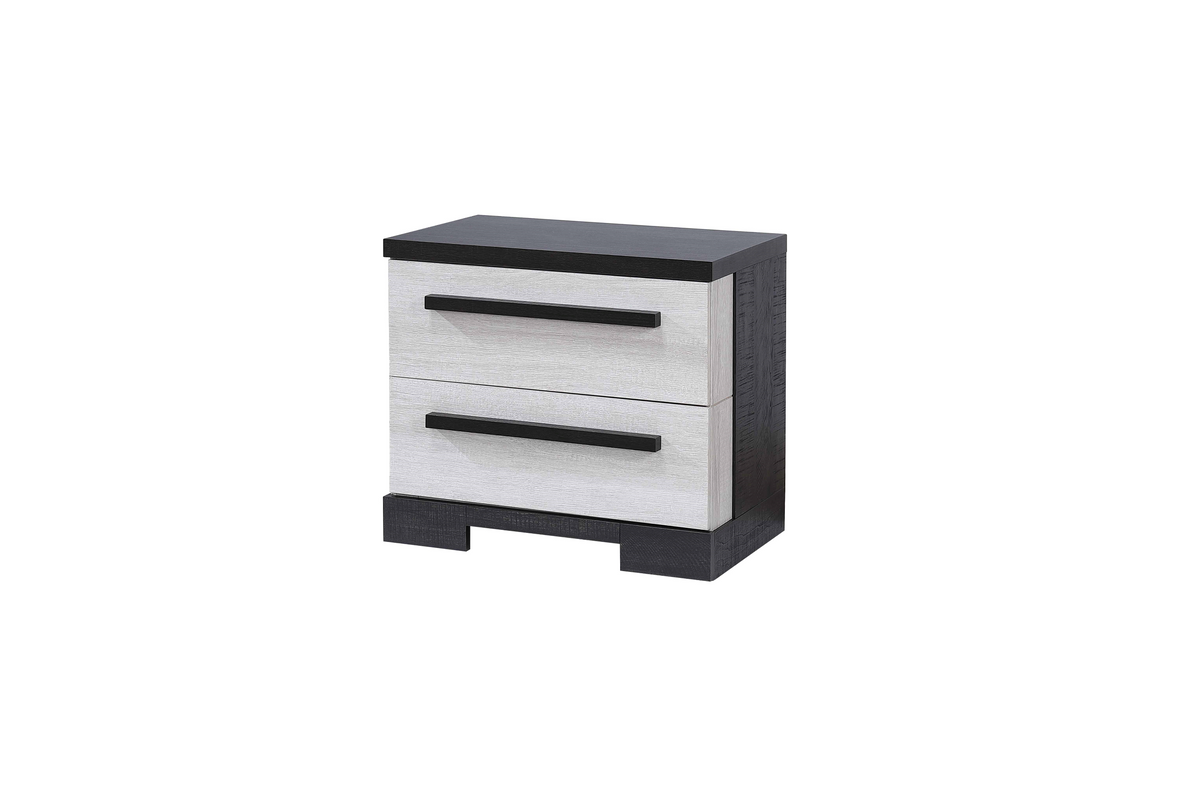 Remington Black/White Nightstand - MyWaynesHome #
