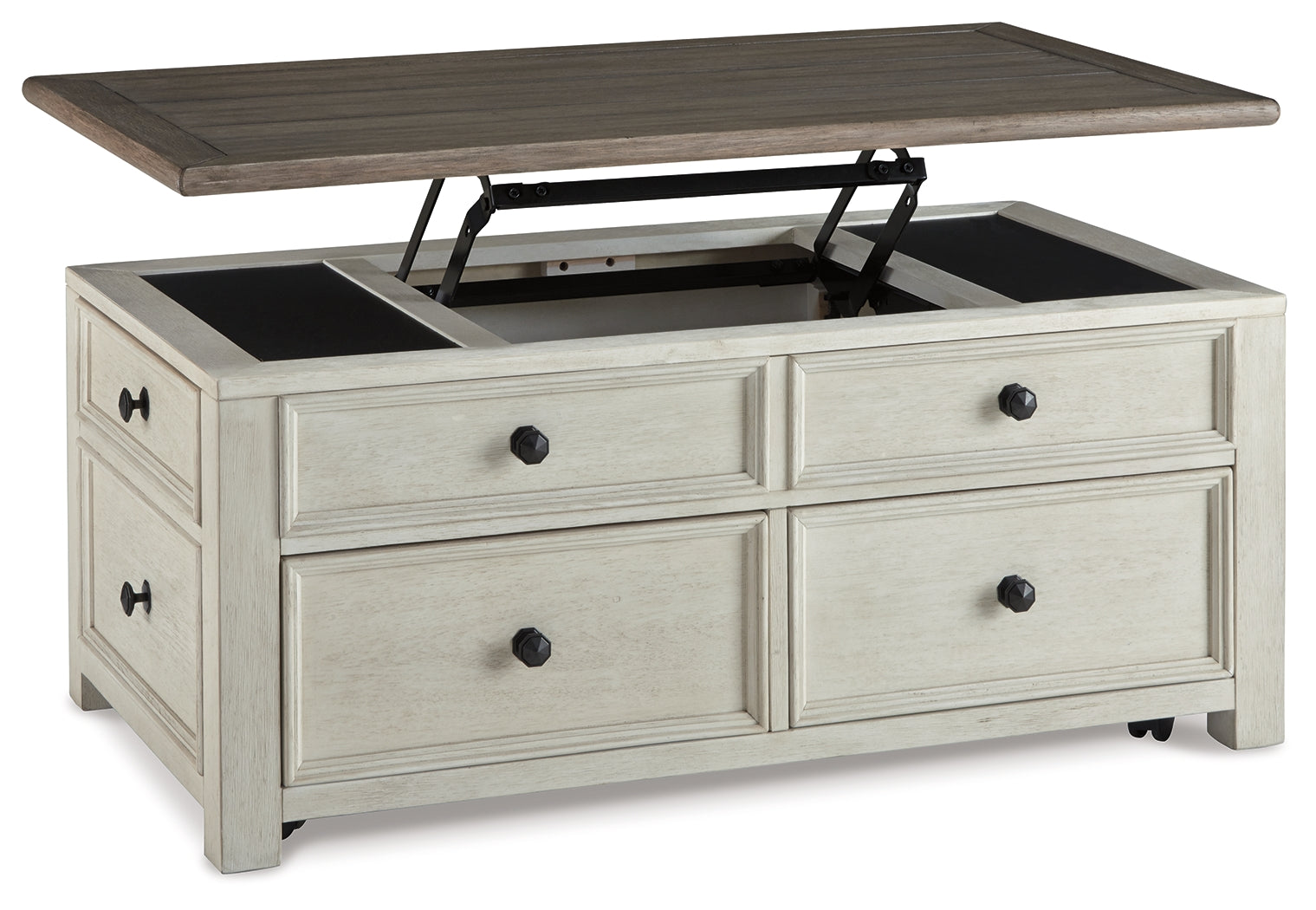 Bolanburg Coffee Table and 2 Chairside End Tables with Console
