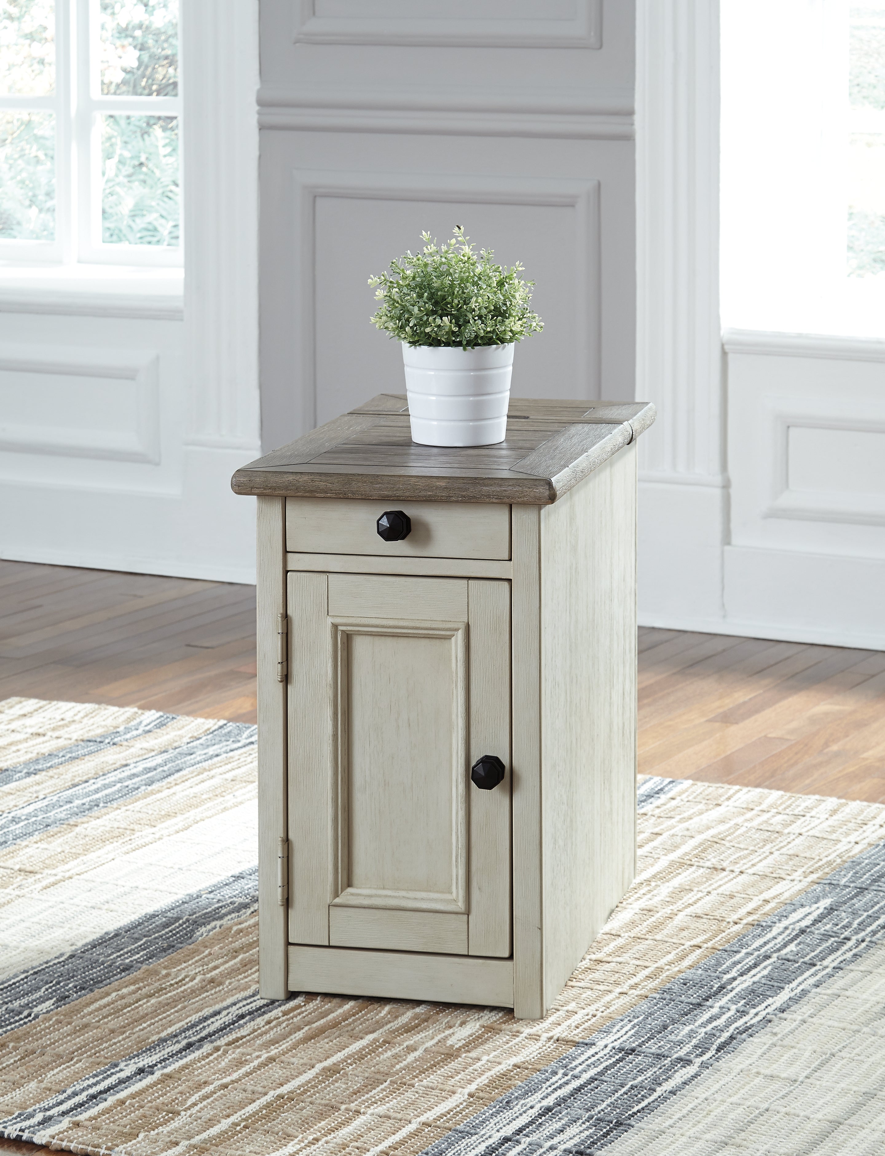 Bolanburg Coffee Table and 2 Chairside End Tables with Console
