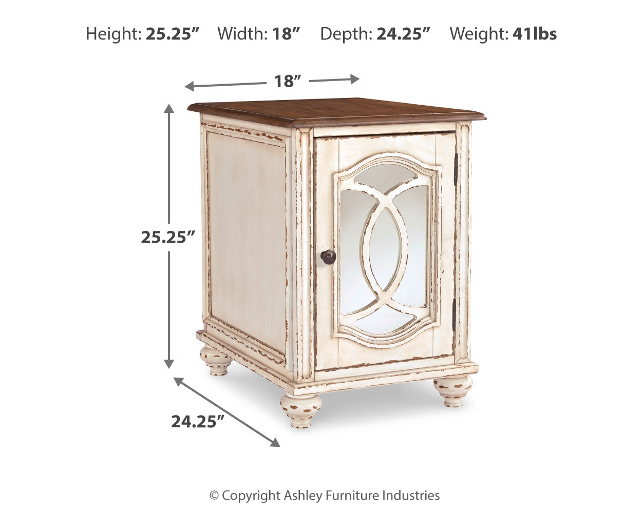 Realyn Coffee Table and 2 End Tables