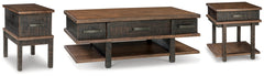 Stanah Coffee Table with End Table and Chairside End Table