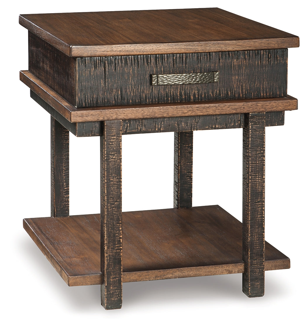 Stanah Coffee Table with End Table and Chairside End Table