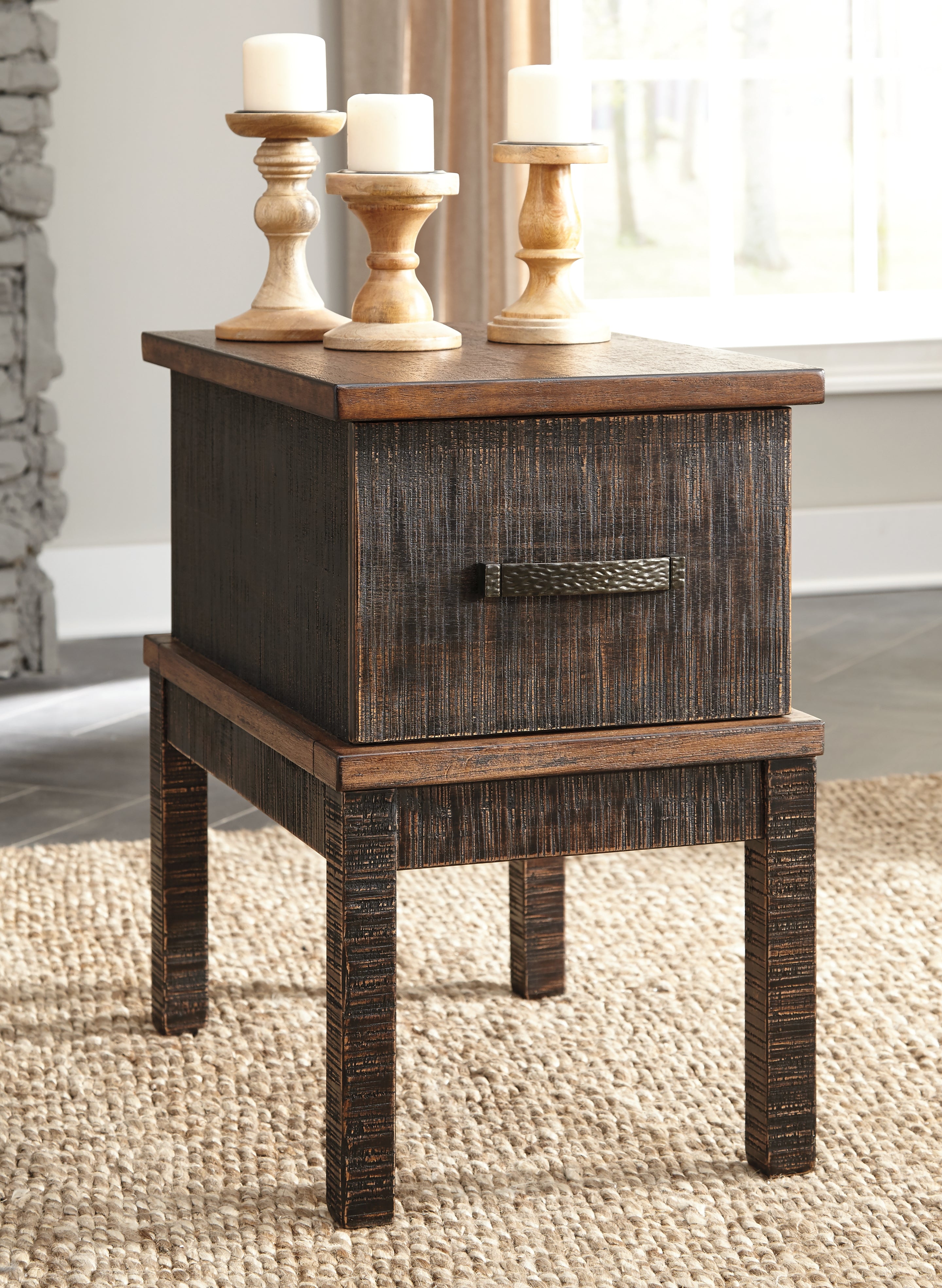 Stanah Coffee Table with End Table and Chairside End Table