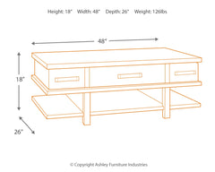 Stanah Coffee Table and 2 End Tables