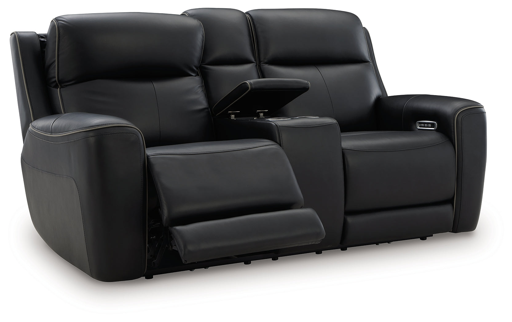 5Z-Comfort Power Reclining Loveseat with Console