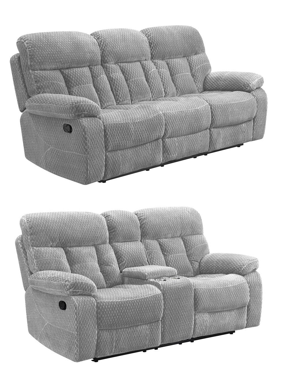 BRAVO SOFA AND LOVESEAT SET-STONE - MyWaynesHome #